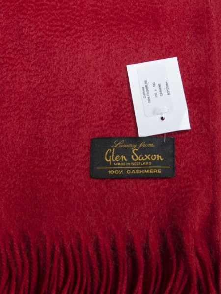 Плед кашемировый Glen Saxon коллекция UNI 122 carmine 130x180